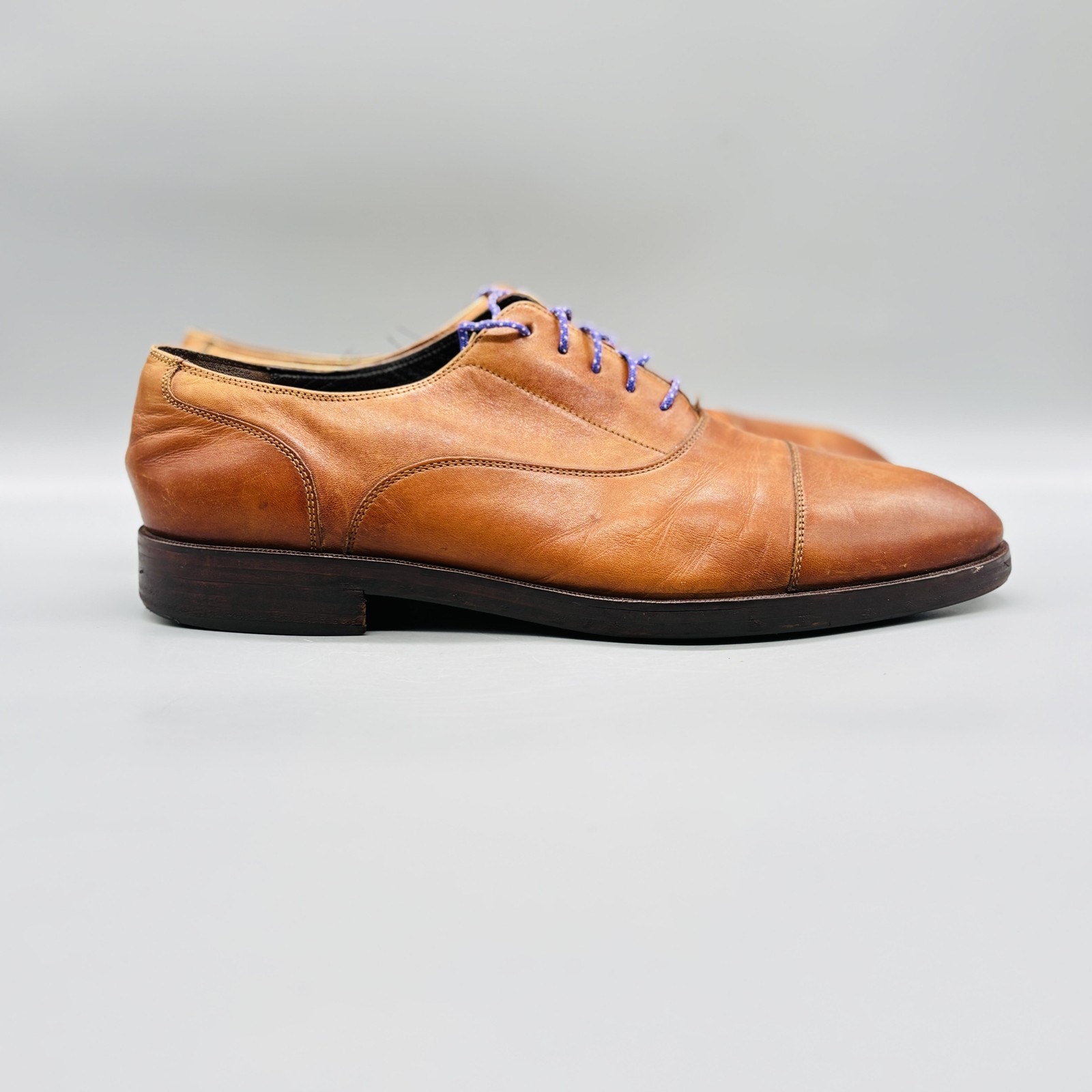 Cole Haan Shoes Mens 10.5 Brown Leather Grand Os Cap Toe Oxford Dress Classic